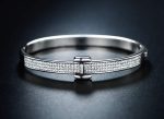 Bazel 18K Gold Plated Crystal Belt Bangle for Women (Gold) - Image 4